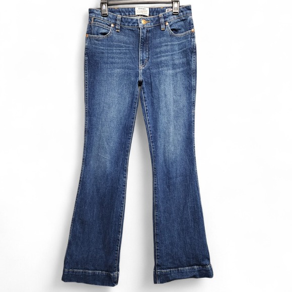 Vintage‎ Wrangler Rooted Flare Jeans Womens Tall 28x34 (Fits 28x33) Made in USA - Picture 1 of 15